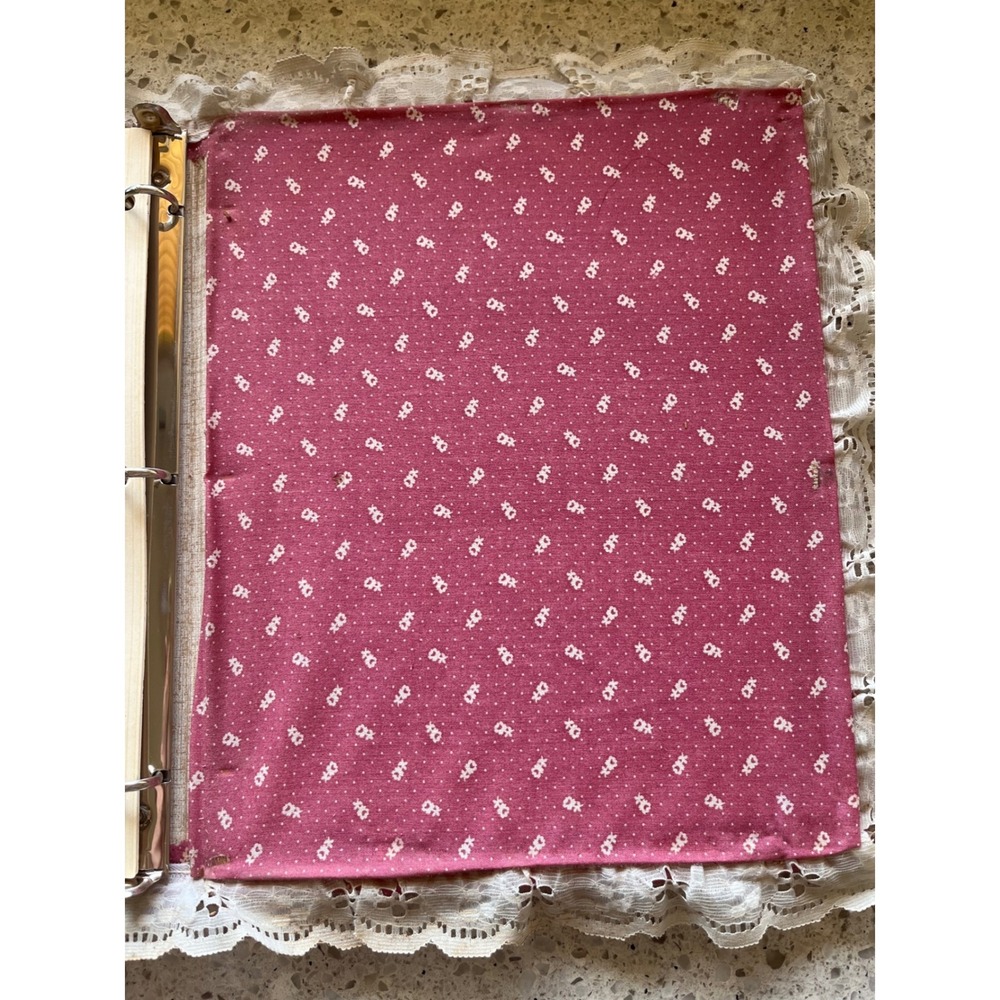 Vintage 80s Pink Floral Lace Photo Album Cottagecore - Picture 6 of 6